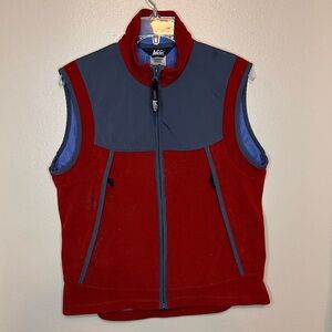 REI Women’s Fleece Vest Size Medium Rust